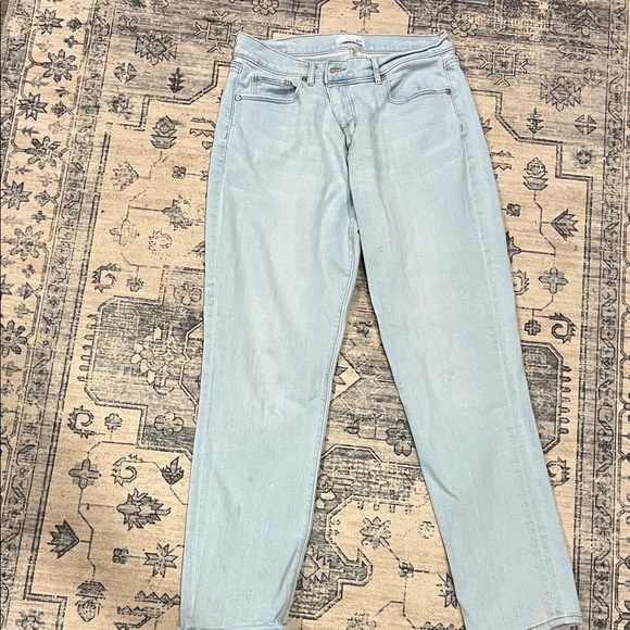 LOFT Women's Straight Leg Jeans in Light Blue - Picture 2 of 7